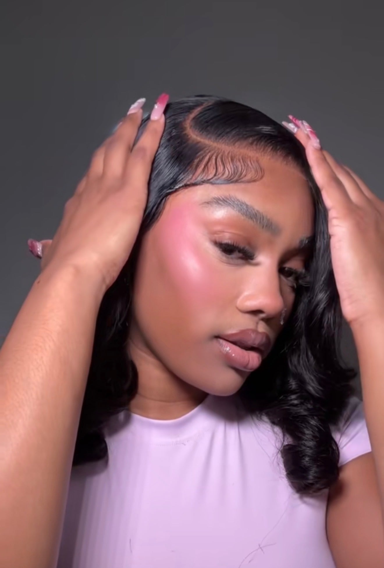 Black BobdyWave Wig
